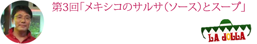 第3回「メキシコのサルサ（ソース）とスープ」